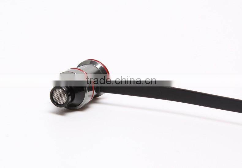 durable aluminium wireless bluetooth sport ear plugs with silicone neckband