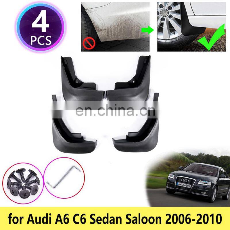 for Audi A6 C6 Sedan Saloon 2006 2007 2008 2009 2010 Mudguards Mudflaps Fender Guards Splash Mud Flaps Front Wheel Accessories