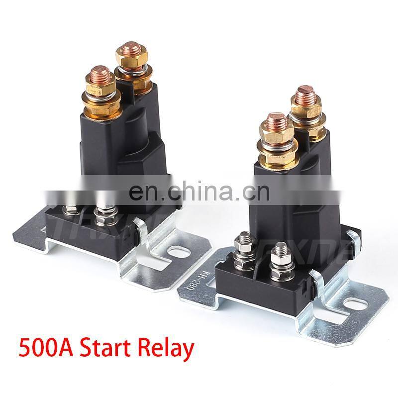 High Current Relay 500A 12V/24V Dual Battery Start relay Large Current Car Power Switch,Starting Relay,Auto Start Contactor