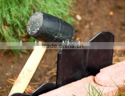 Plastic garden fence barrier