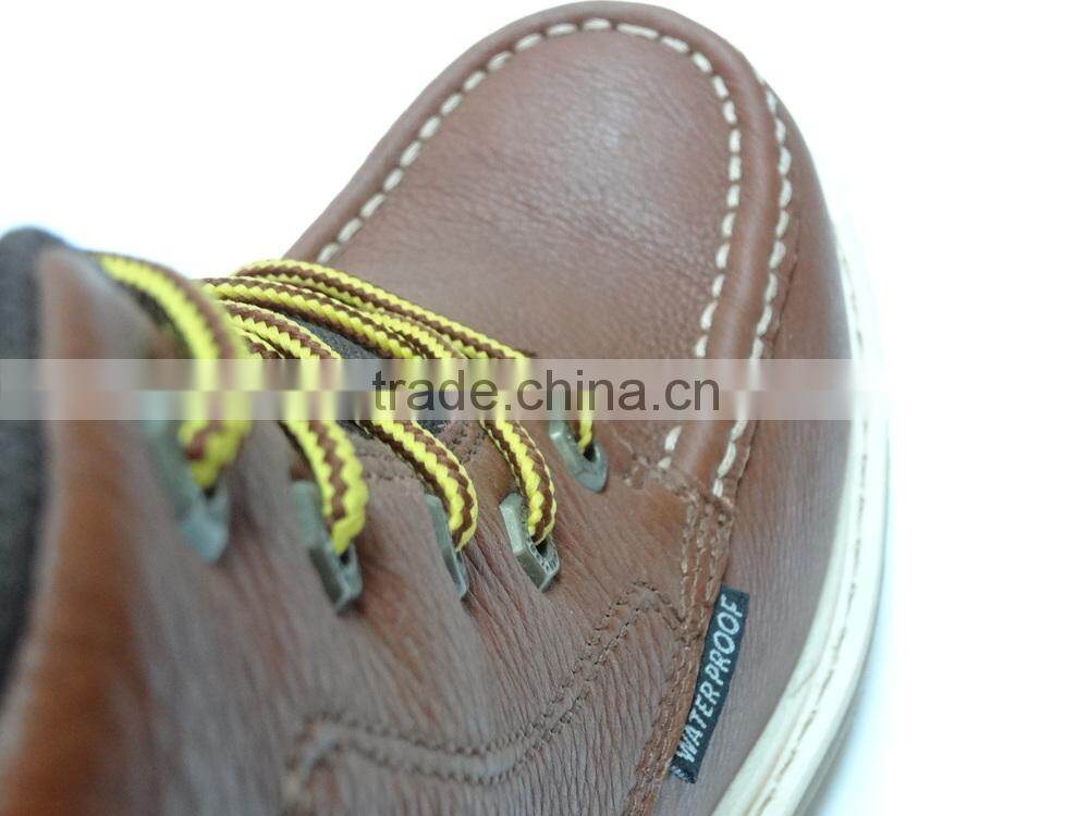 Waterproof embossed genuine leather upper steel toe Industrial Safety Boots