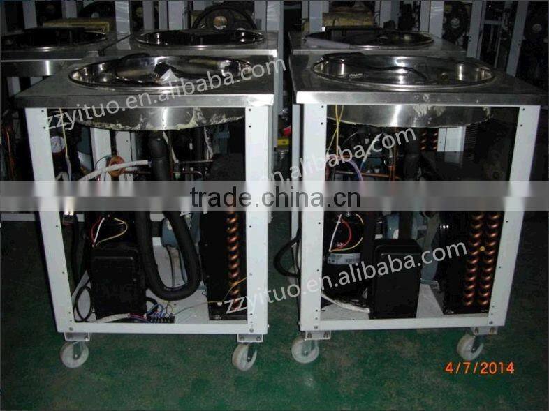 2016 New Style -30 Degree Fried Ice Cream Machine Single Pan Roll Ice Cream Machine