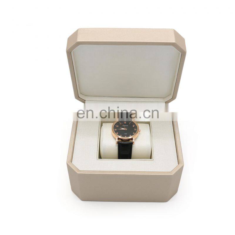 High-quality custom logo modern luxury single wrist watch box pu leather watch box