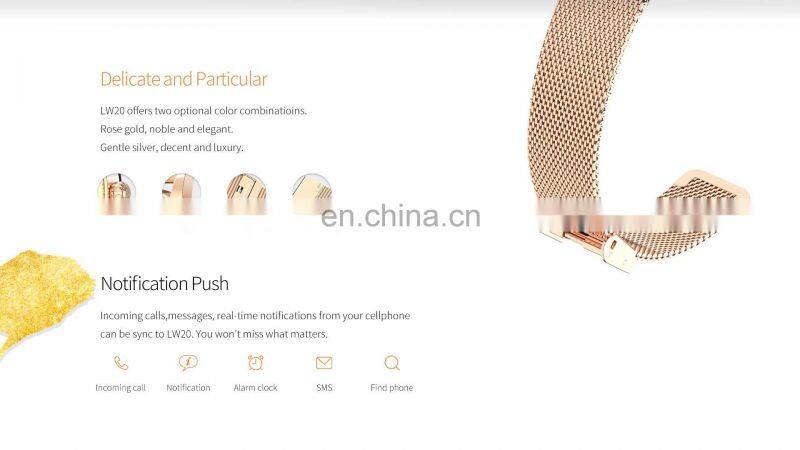 LW20 Women Smart Watch Sport IP68 Waterproof Fitness Bracelet Heart Rate Wholesale Best Smart Watch