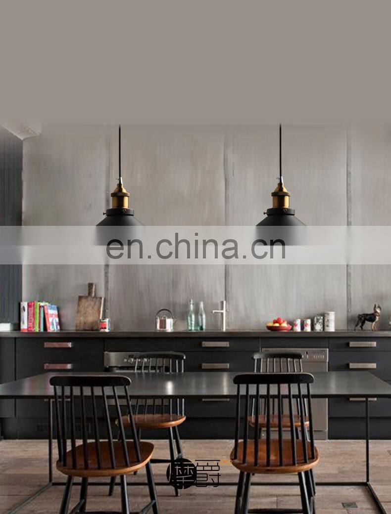 industrial lamp shade lampara colgante negra nordic moderner luminaria pendente vintage pendant kitchen light lamp lighting