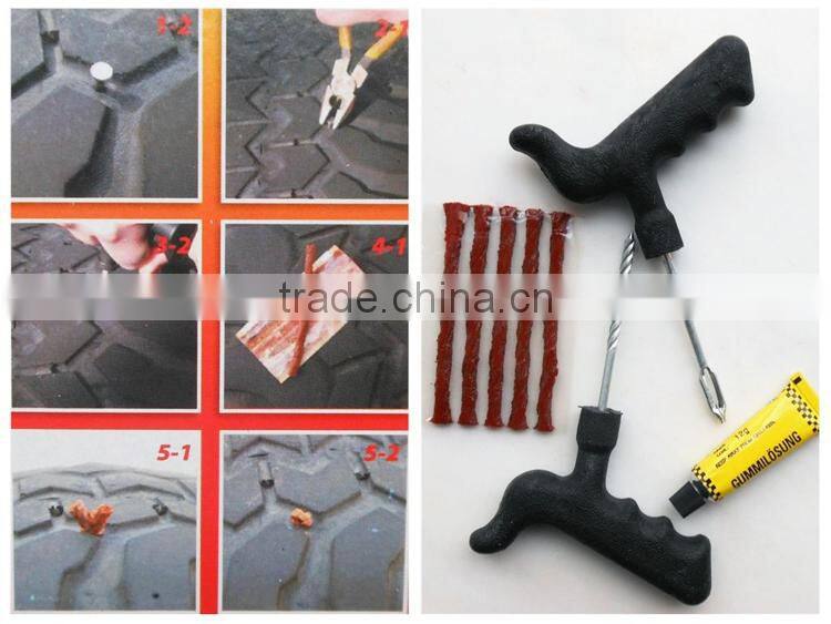 Tubeless Tire Repair Plug Kit Tire Patch Fix Tools Puncture Repair