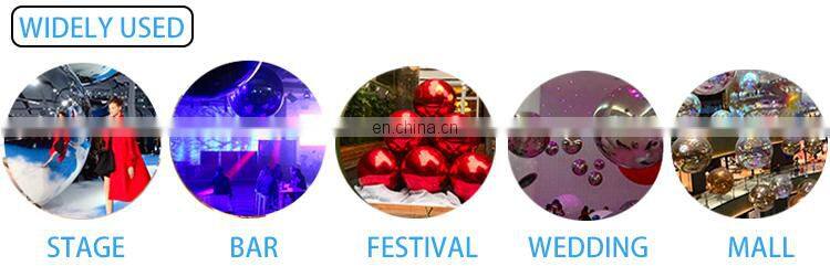 60cm Custom Large Mini Silver Inflatable Disco Lights Mirror Ball Inflatable Hot Air Balloon Disco Ball PVC Mirror Disco Ball