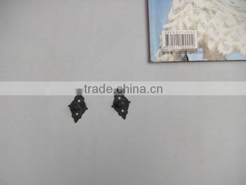 Factory price metal antique brass boxknob /catch/box handles made in china