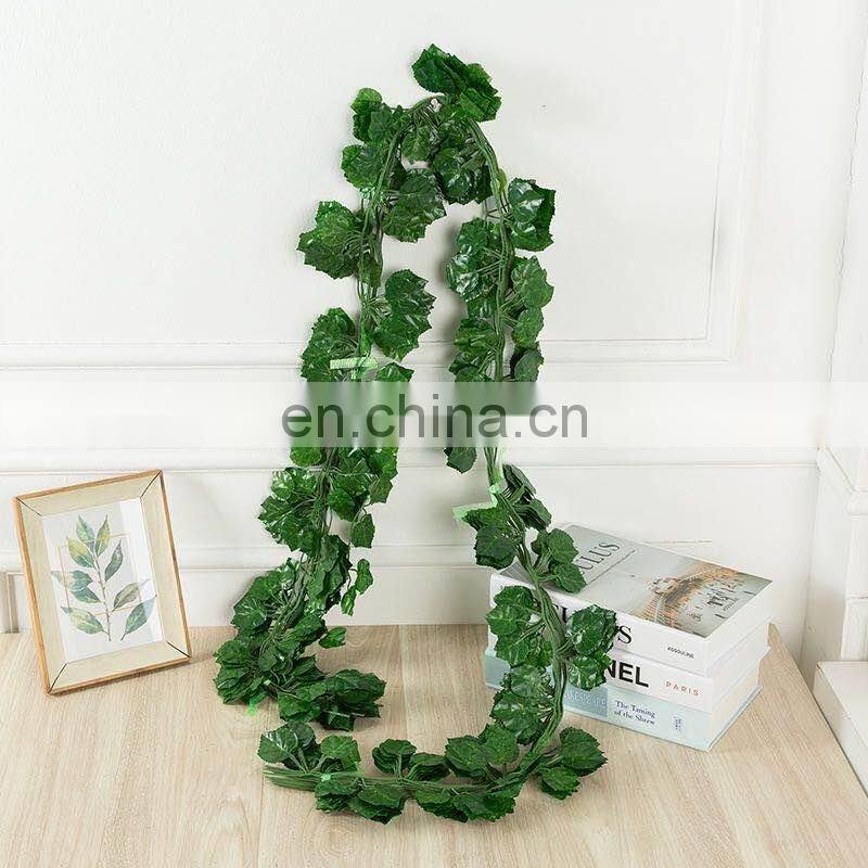 Amazon Hot Sale 12pcs/lot Artificial Ivy Leaf Plants Vine Hanging Garland