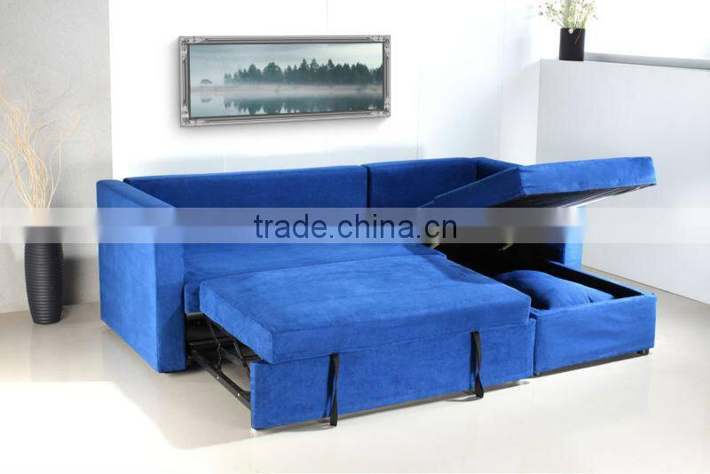 Noble Fabric Corner Sofa Bed Furniture