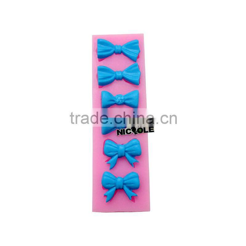 silicone bowknots modeling clay molds