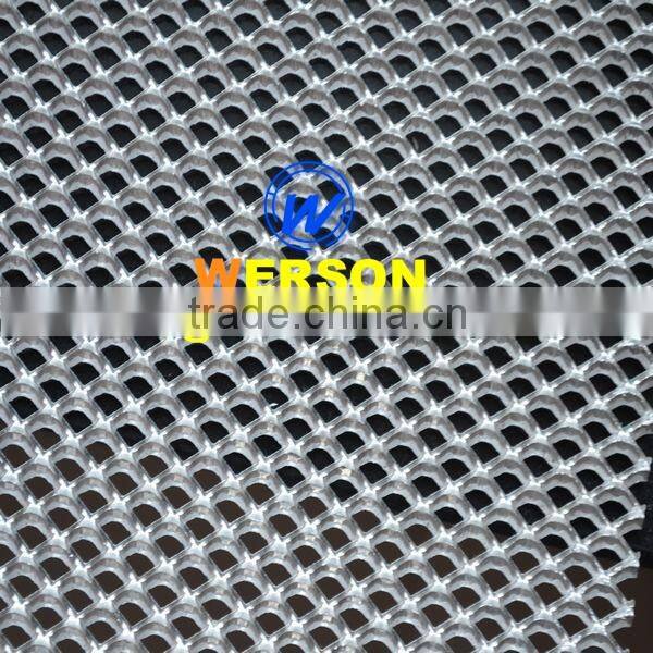 Aluminium Expand machine mesh grille,silver and powder coatednded mach