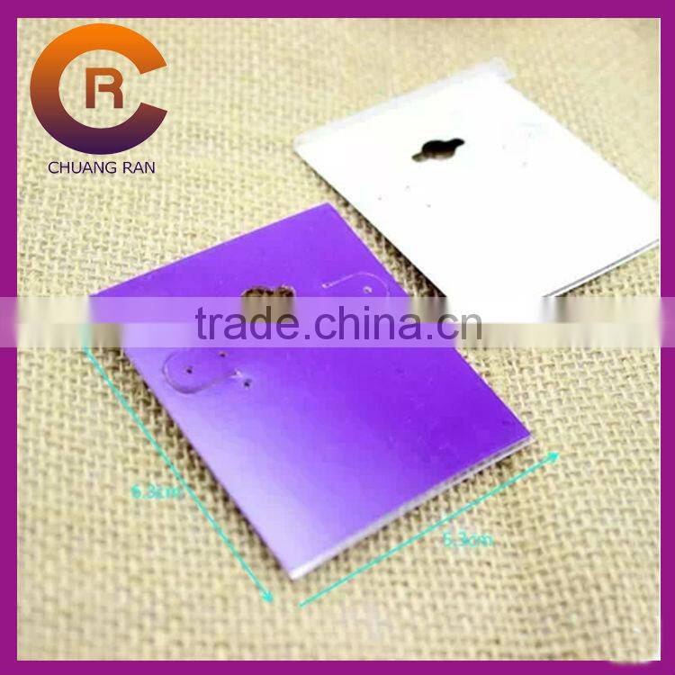 Jewelry hanging card custom printed necklace earring card