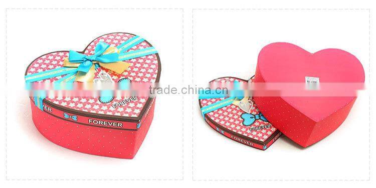 heart shape gift paper box set