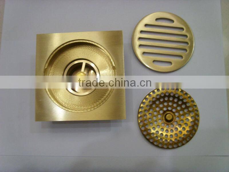 Purified Brass Floor Drain with brass nut T004