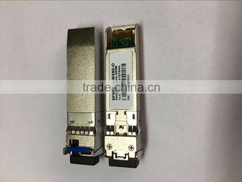 good quality 10G Base SFP+ BIDI 60km LC DDM Optical Transceiver