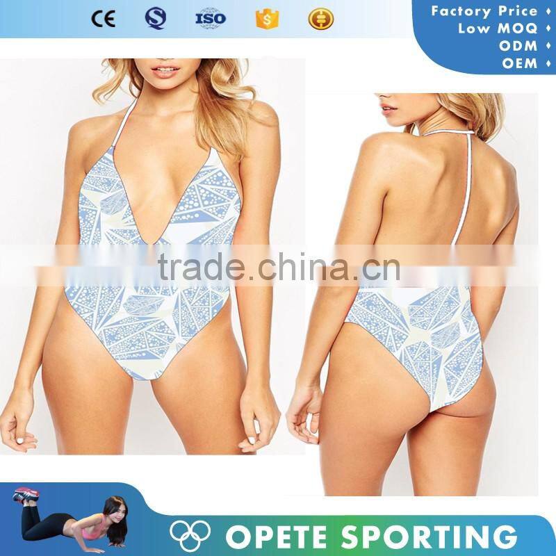 (OEM ODM FACTORY)wholesale custom print one piece swimsuit, swimwear brazilian bikini