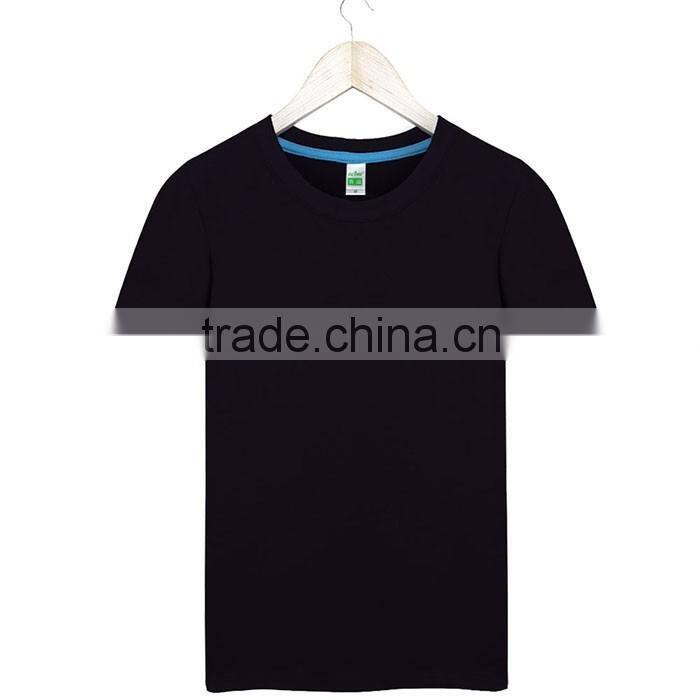 orange Solid Color blank t shirt, cotton Men's summer exercise loose sports t-shirt