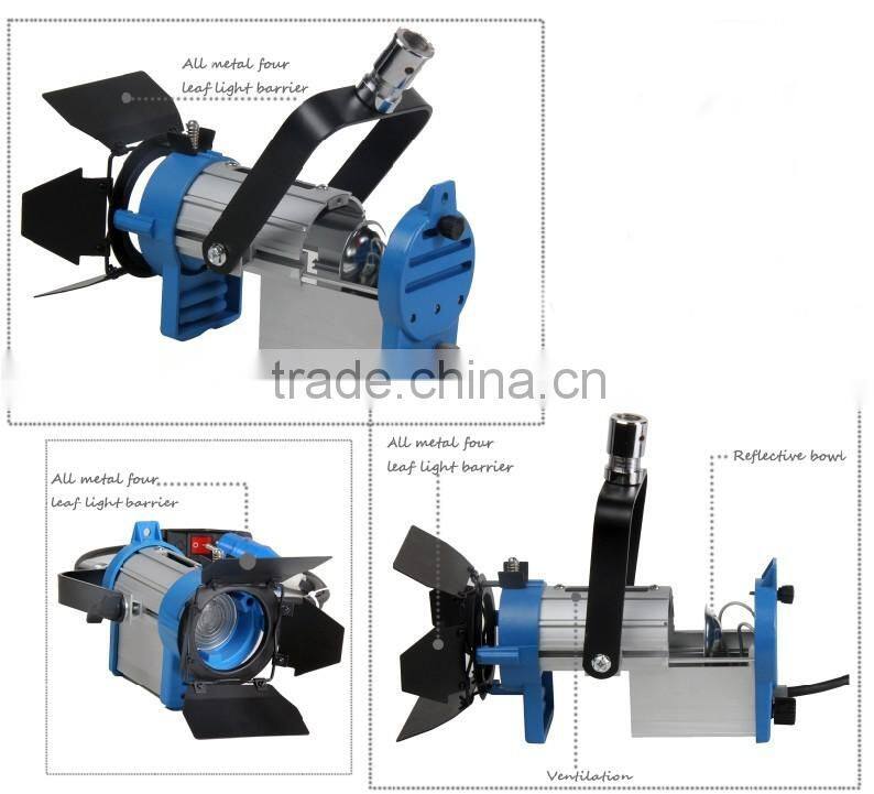 150W Fresnel Tungsten Light Spotlight +free bulb studio film lighting