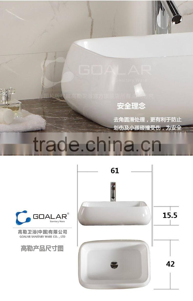 Modern Smooth Ceramic Basin for Table Art basin