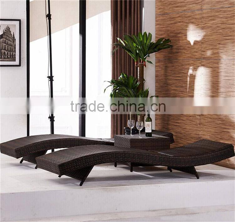 Beach Chaise Wicker Lounge Chair Outdoor Furniture Wholesale Deck Chairs Rattan Sun Deck Chair