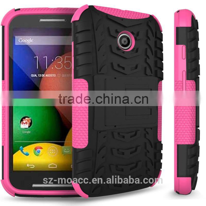 2 in 1 pc tpu stand mobile phone case for for motorola xt1022