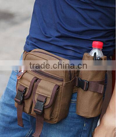 2015 new design sport waist bag with water bottle holder