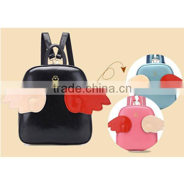 Cute small backpack the best ladies match item with changable wings