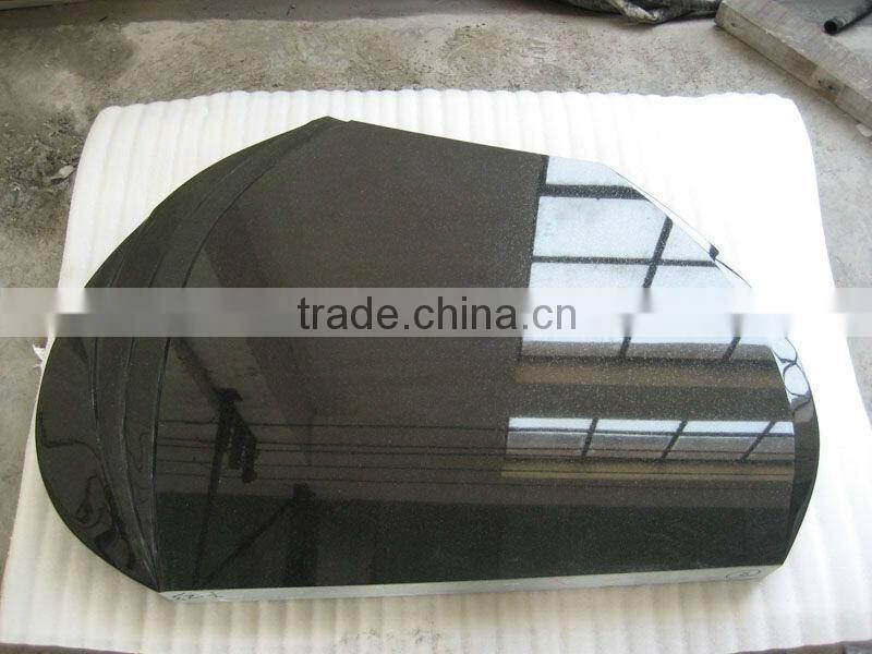 Hebei Black Granite Headstone Design