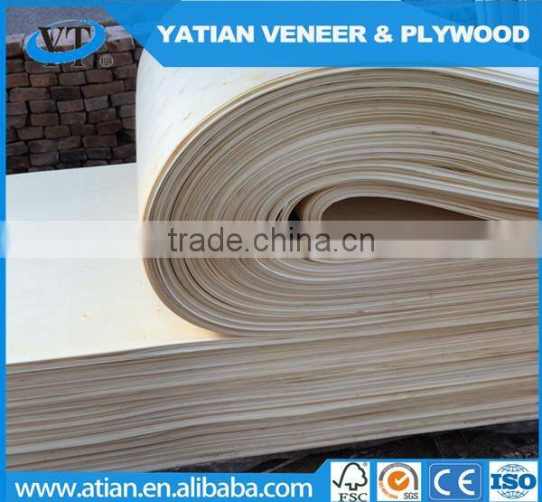 Decorative AB grade poplar wood face veneer to Egypt market 0.3mm factory