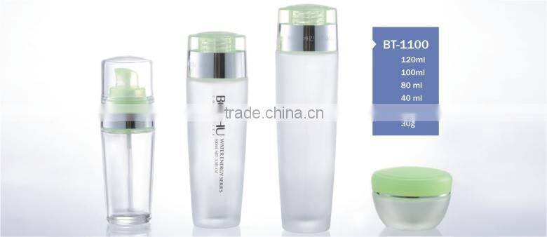 Clear Glass with cap for cosmetic