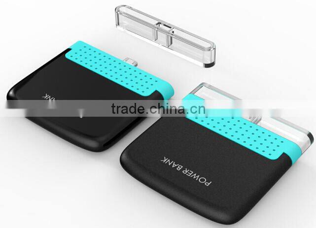 2016 Hot universal portable power bank one time use power bank 1000mah