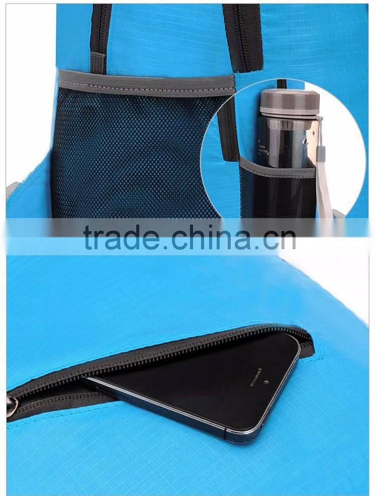 outdoor can be folding traveling backpack ultra light hiking shoulder bag