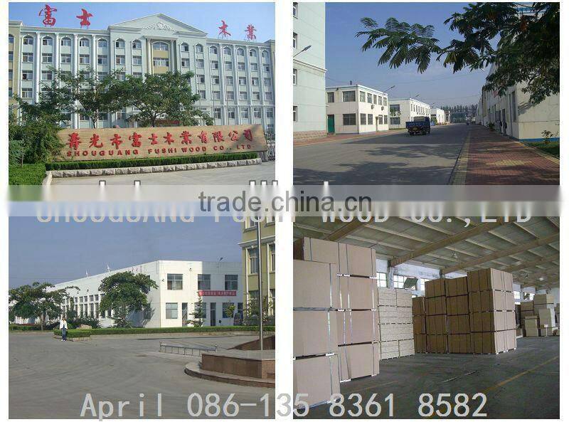 birght red color melamine laminated MDF board sheet wood price