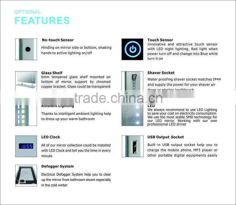 sliver bath mirror fogless shower mirror