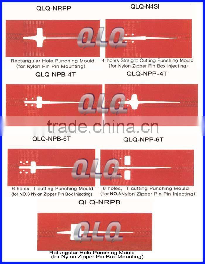 open end nylon zipper coil zipper metal zipper plastic zipper hole punching mould