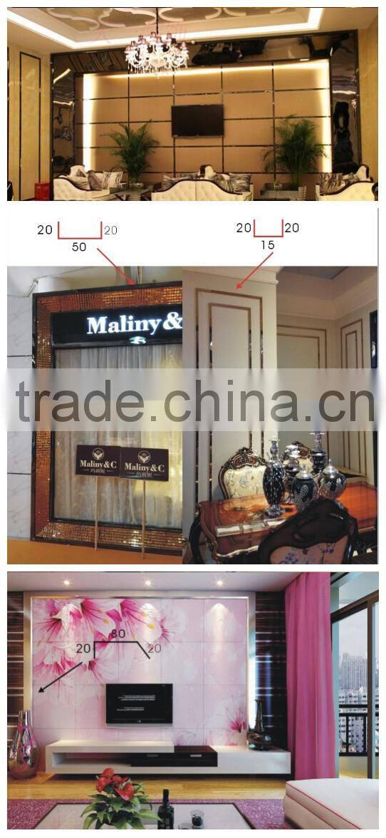 Merchandising aluminum 6063 tile corner trim bullnose tile trim