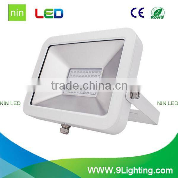 Bottom price latest wide angle led flood lights white housing floodlight