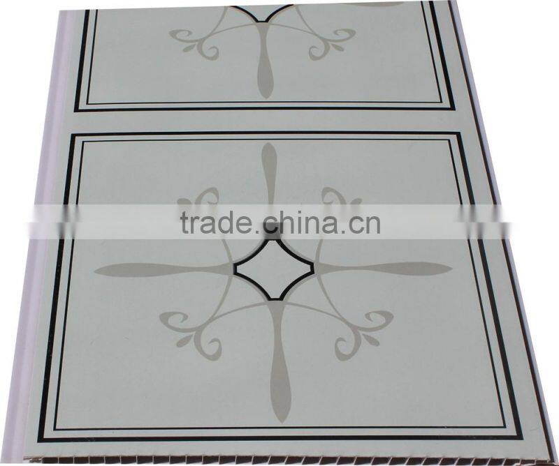 Popular wooden design trasfer printing upvc ceiling panel T040
