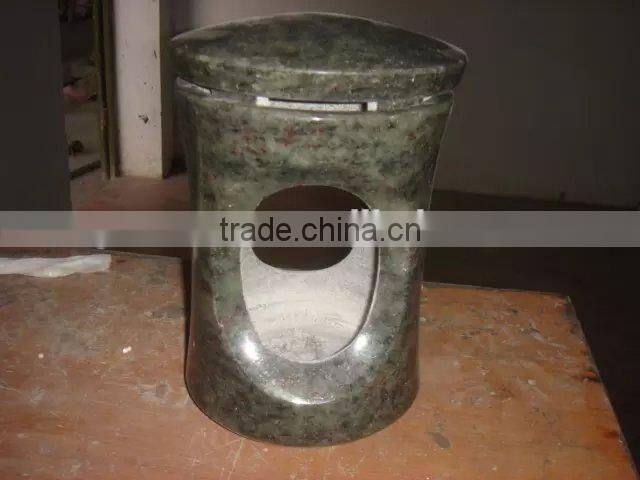 stone candleholder for tombstone and headstone