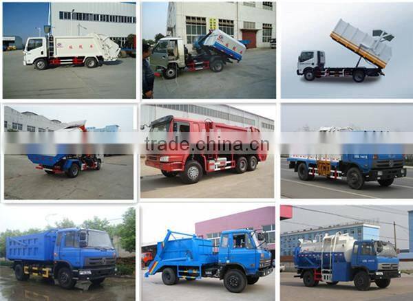 FORLAND mini garbage collector truck , cheap price 1m3 hook lift garbage truck
