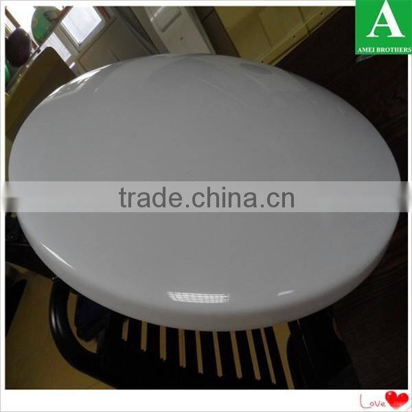 Custom shape PMMA vacuum froming round plastic light box