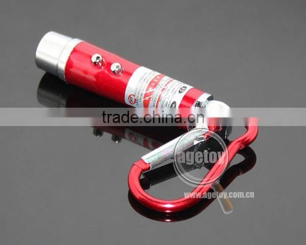 3 in 1 Mini Aluminum Carabiner LED Flashlight Torch Lamp Keychain Personality UV Money Detector LED Electric Torch Keyring