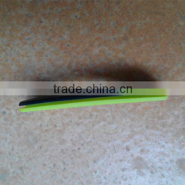 Green and black silicone eyeglasses nose pads