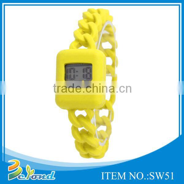 Hot sale waterproof silicone bracelet watch