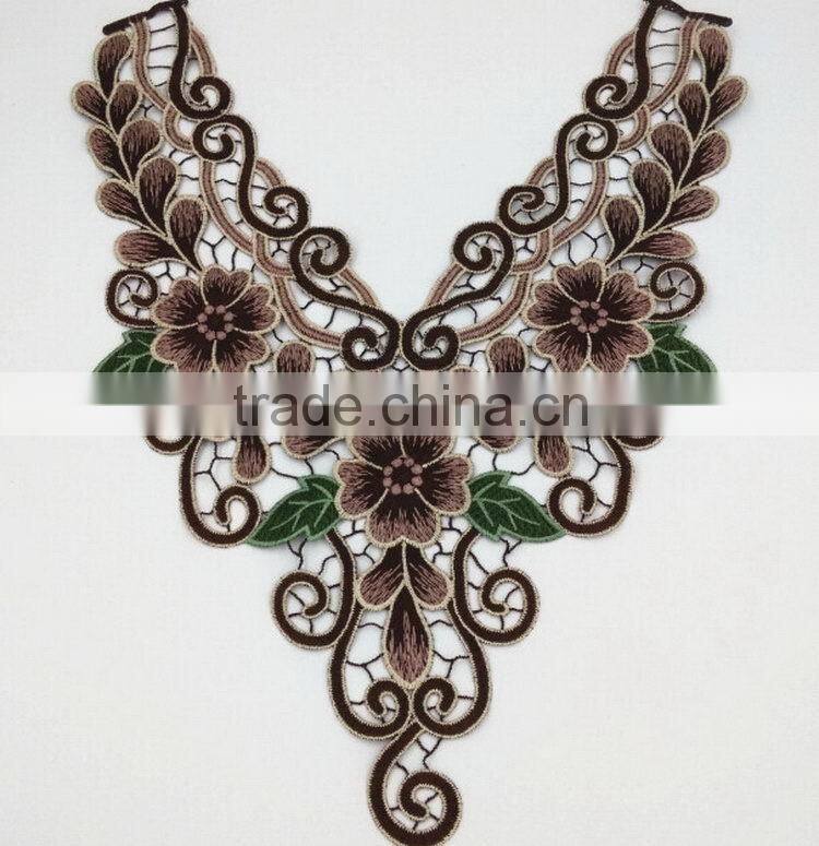 Quality top sell floral lace crochet collar