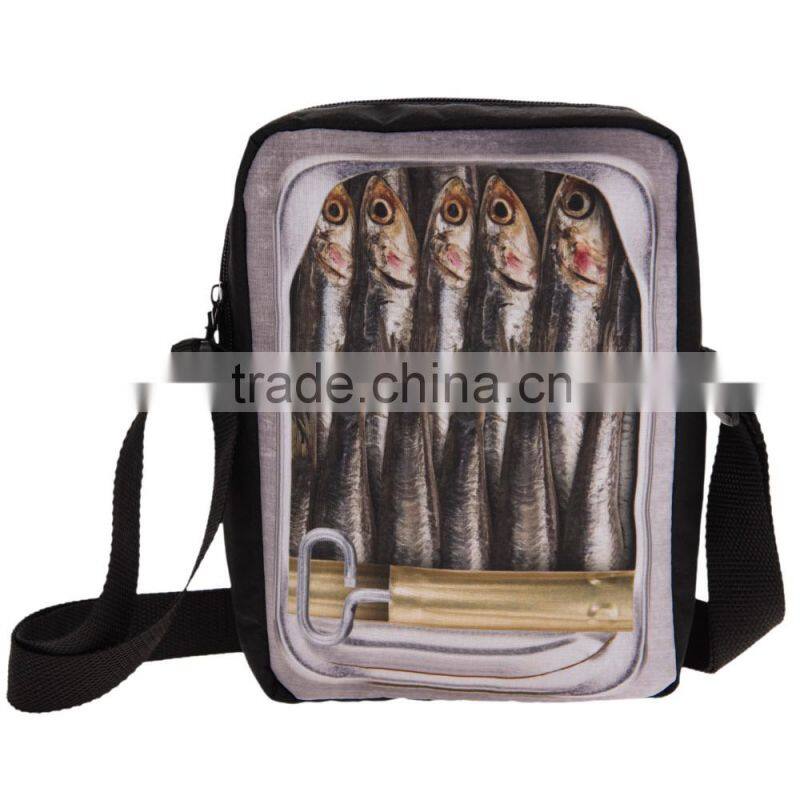 3D sublimation beautiful design long shoulder bag for woman 2016