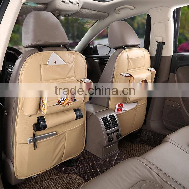 PU Leather Car Back Seat Organizers/Storage bag