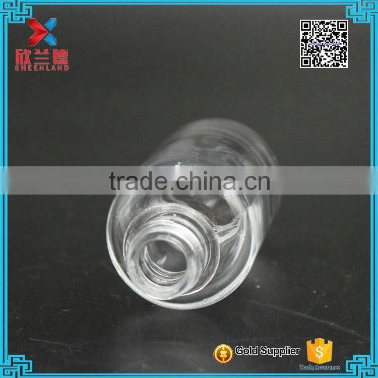 35ml clear body lotion airless pump glass bottle