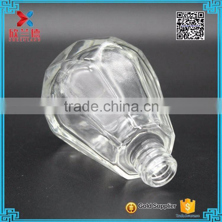 60ml Factory supply fashion glass perfume bottle with metal sprayer wholesale
